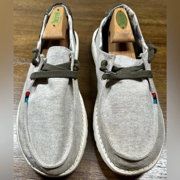 Hey Dude Women’s Size 8 Wendy Rodeo Wheat Aztec Slip On Loafers Casual Shoes - Picture 3 of 7